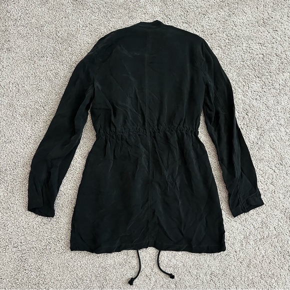 Drew Jacket Womens Size XS Black Asymmetrical Zip Moto Cinch-Waist - Picture 9 of 11